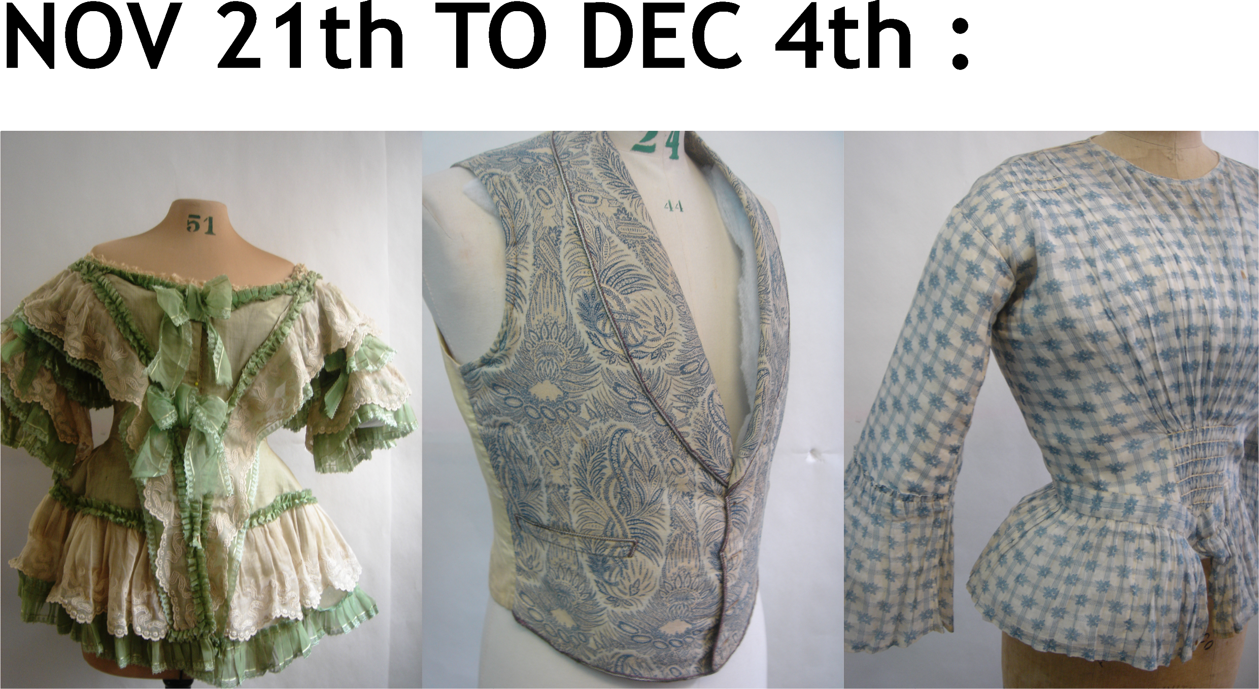 ANCIENT FASHION – sale on appointment